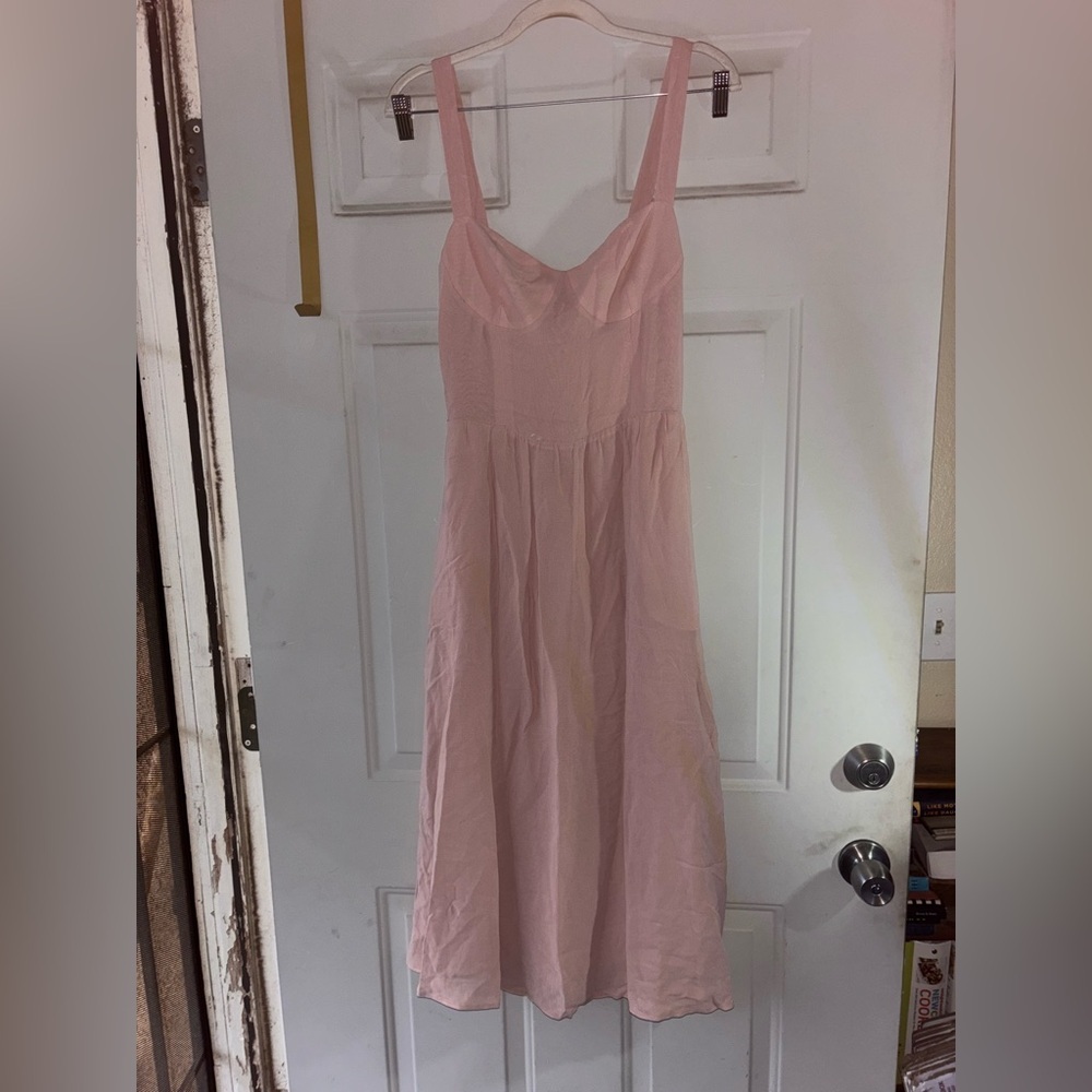 Reformation Pale Pink Midi Sundress